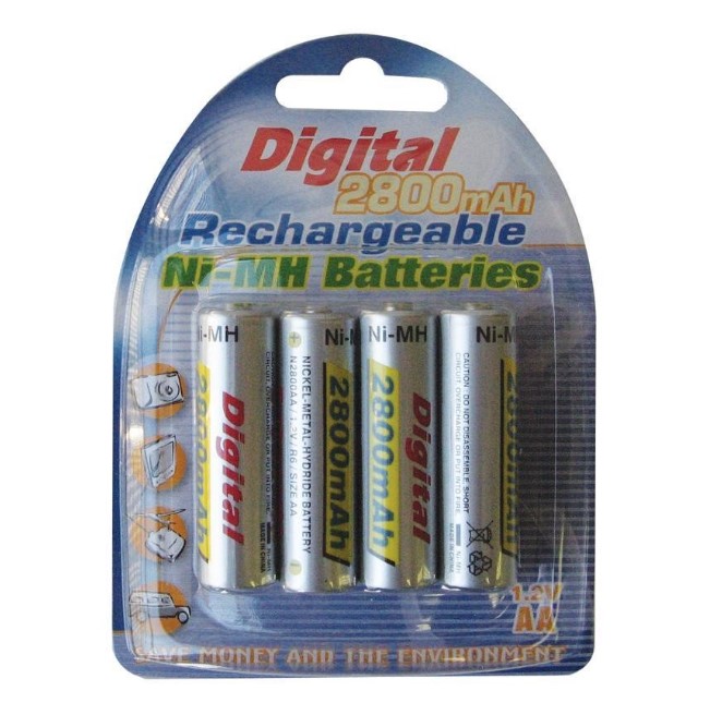 AA NiMH Rechargeable Batteries (4 Pack)