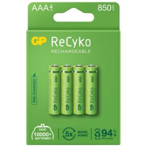 AAA NiMH Rechargeable Batteries (4 Pack)