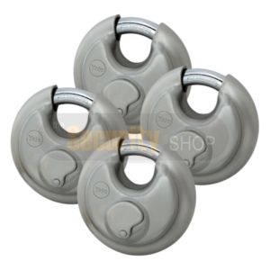 YALE Essential Discus Padlock 70mm - Quad Pack